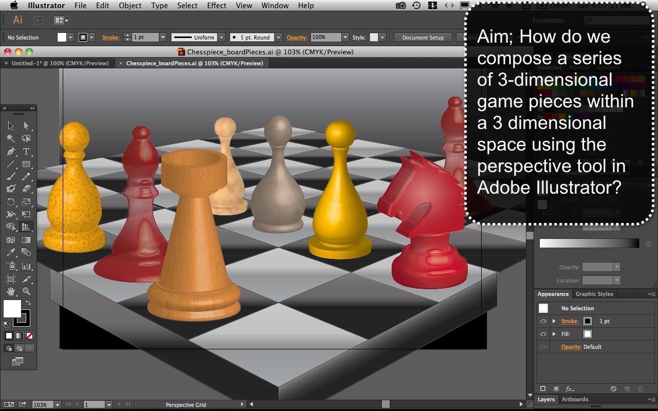 Using Compass Points to Visualize the Squares Each Chess Piece