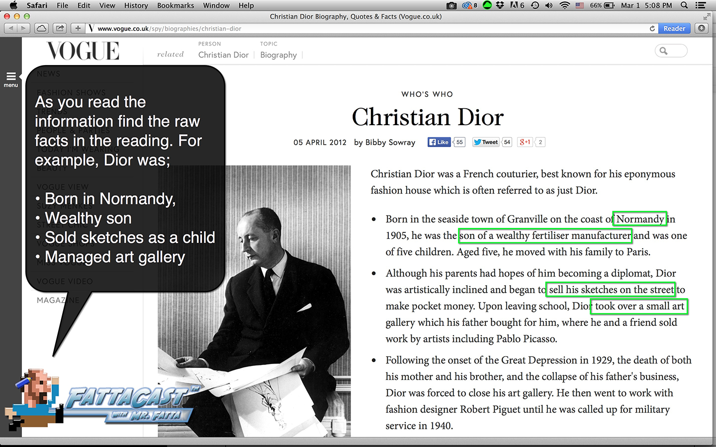 Christian Dior biography