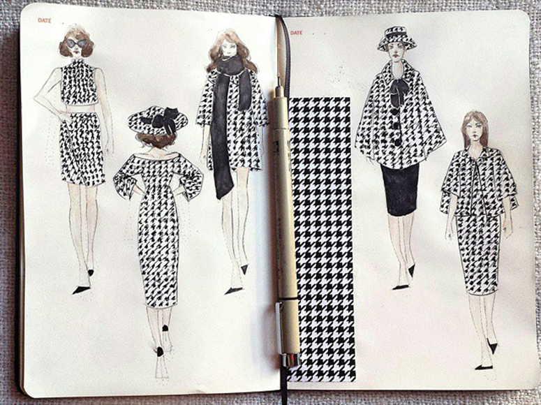 fashion designing sketch book